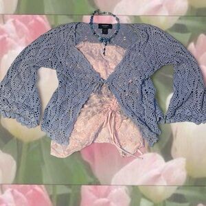 Kimchi Blue Lace Blouse in Pink